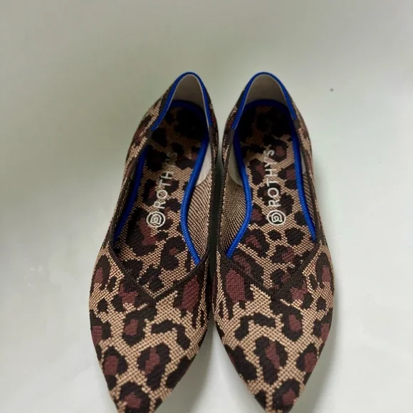 Rothy's Leopard Print Pointed-Toe Flats - Picture 5 of 7